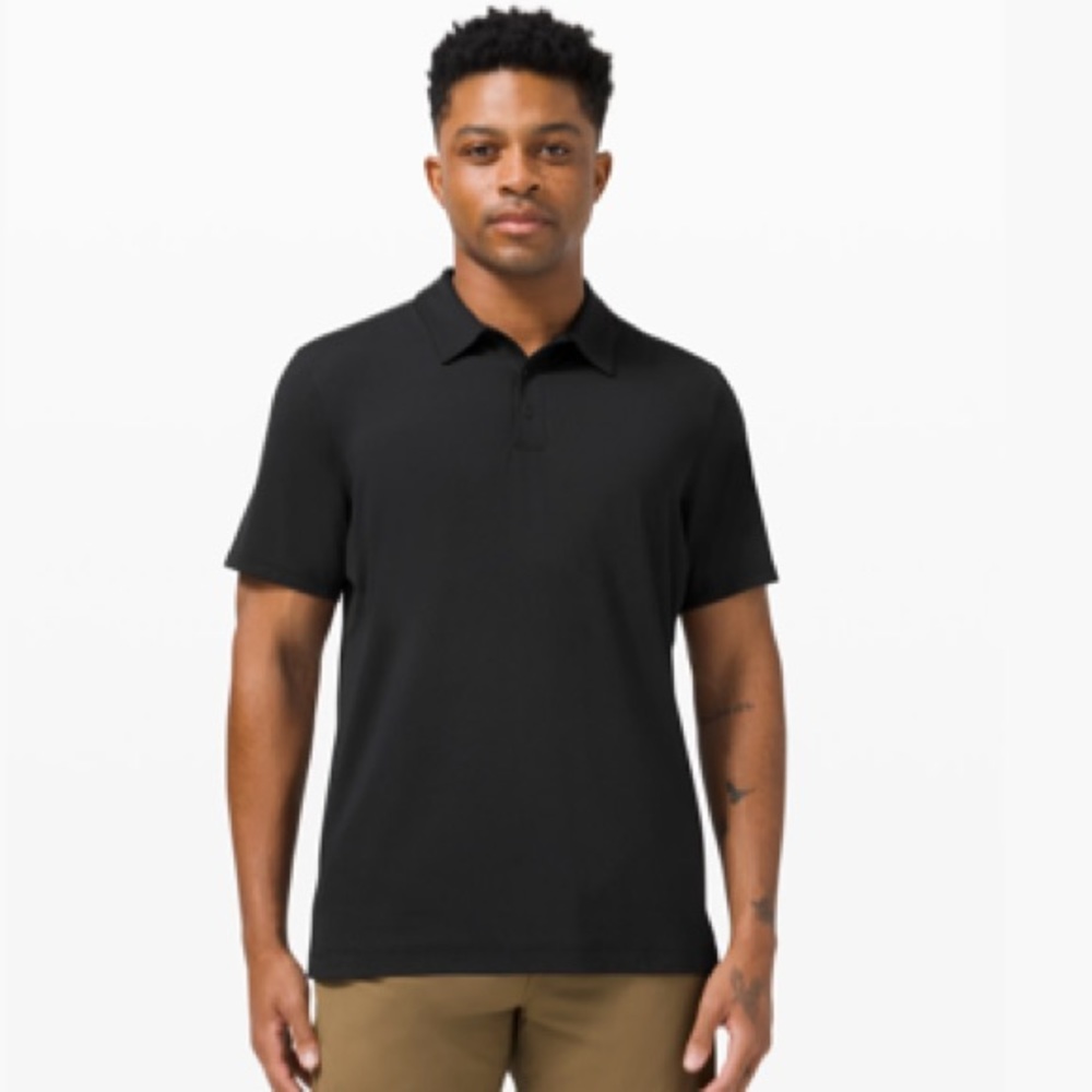 Lululemon Snap Front Performance Short Sleeve Polo Shirt